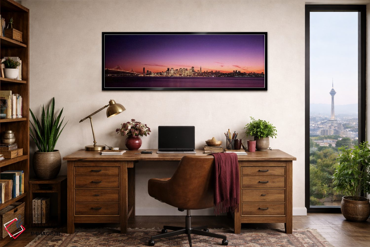 تابلو دکوراتیو Bay Bridge, San Francisco Bay, San Francisco, Californi… اثر پانورامیک ایمجز - D3B