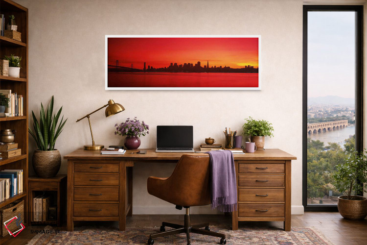 تابلو دکوراتیو Bay Bridge, San Francisco Bay, San Francisco, Californi… اثر پانورامیک ایمجز - D1W