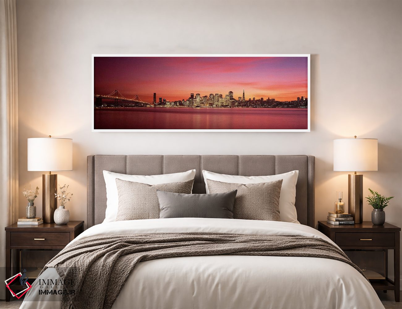 تابلو دکوراتیو San Francisco Bay, San Francisco, California, USA,پل مع… اثر پانورامیک ایمجز - D3W