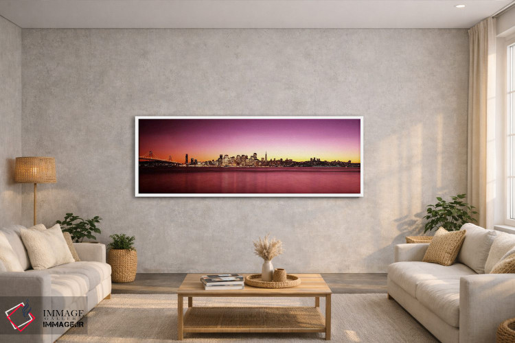 تابلو دکوراتیو Bay Bridge, San Francisco Bay, San Francisco, Californi… اثر پانورامیک ایمجز - D3W