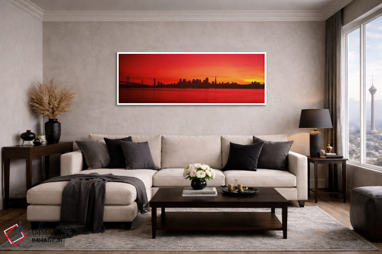 تابلو دکوراتیو Bay Bridge, San Francisco Bay, San Francisco, Californi… اثر پانورامیک ایمجز - D4W