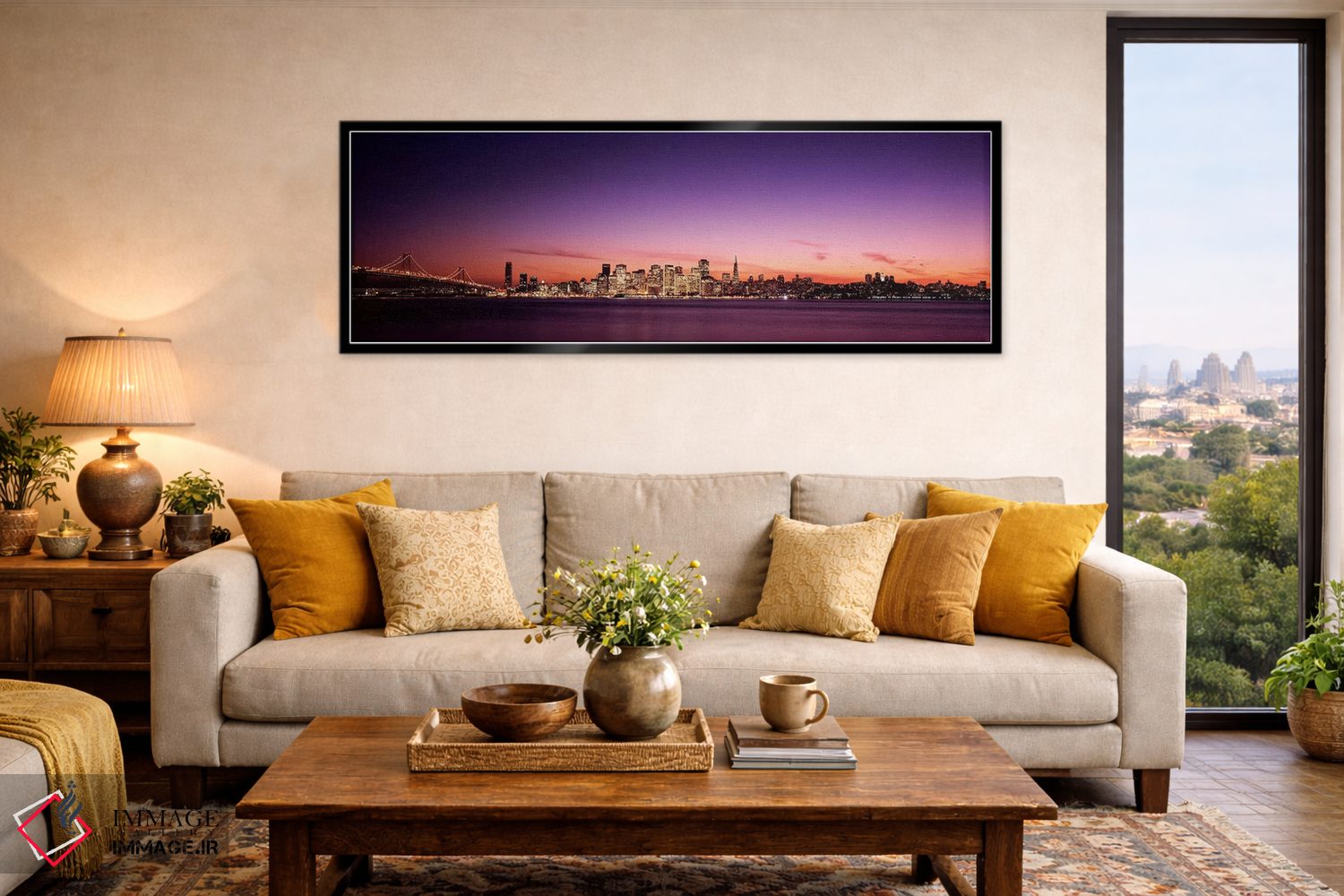 تابلو دکوراتیو Bay Bridge, San Francisco Bay, San Francisco, Californi… اثر پانورامیک ایمجز - D6B