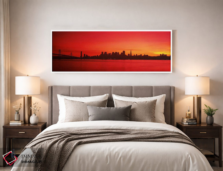 تابلو دکوراتیو Bay Bridge, San Francisco Bay, San Francisco, Californi… اثر پانورامیک ایمجز - D3W