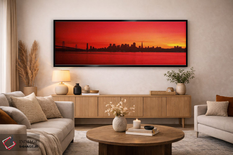 تابلو دکوراتیو Bay Bridge, San Francisco Bay, San Francisco, Californi… اثر پانورامیک ایمجز - D5B