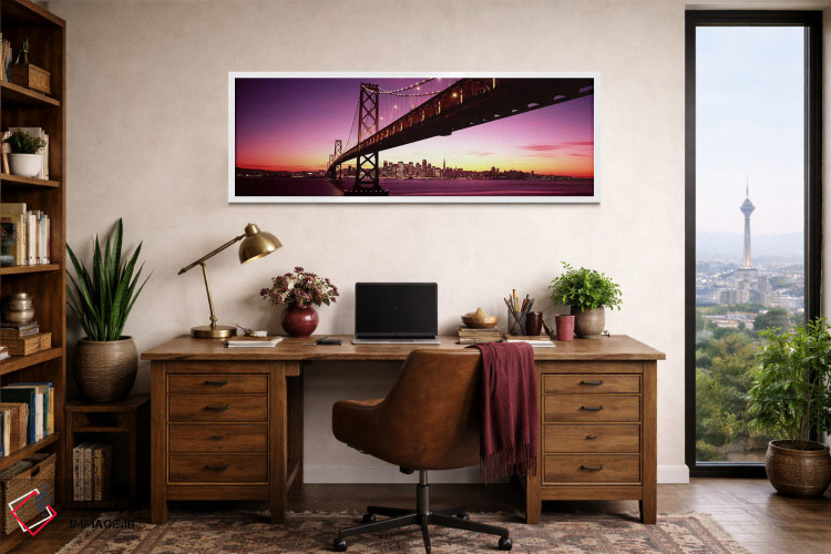 تابلو دکوراتیو Bay Bridge, San Francisco Bay, San Francisco, Californi… اثر پانورامیک ایمجز - D1W