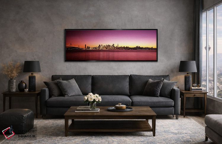تابلو دکوراتیو Bay Bridge, San Francisco Bay, San Francisco, Californi… اثر پانورامیک ایمجز - D5B