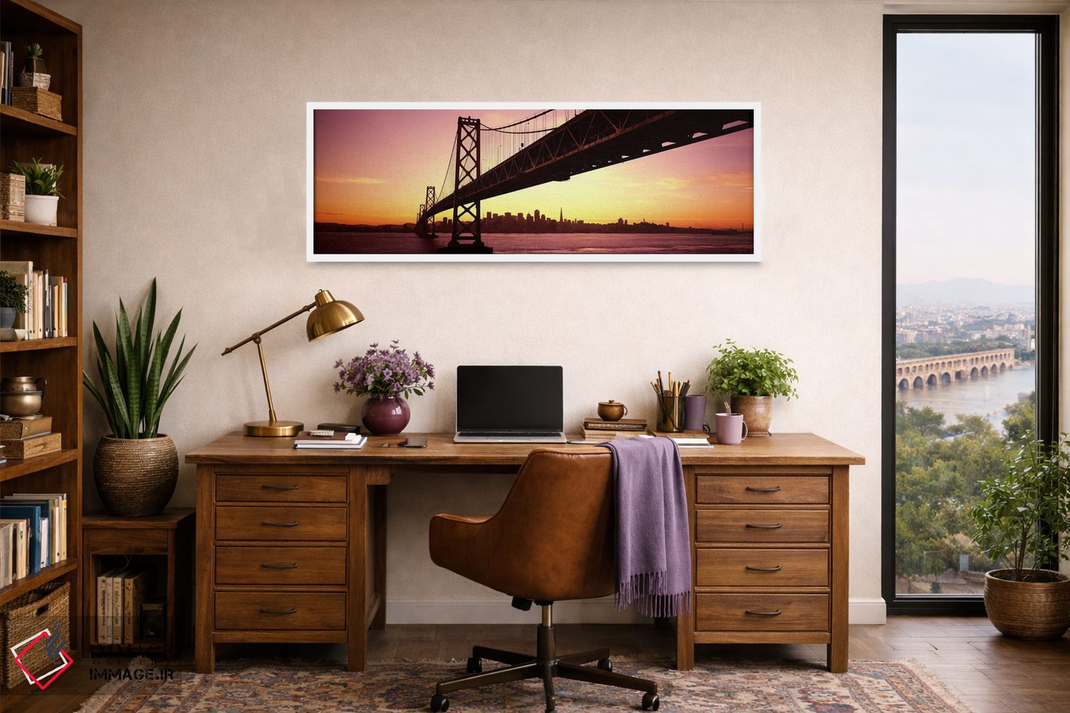 تابلو دکوراتیو San Francisco Bay, San Francisco, California, USA,پل بر… اثر پانورامیک ایمجز - D1W