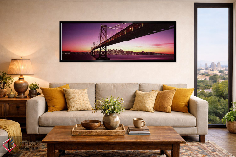 تابلو دکوراتیو Bay Bridge, San Francisco Bay, San Francisco, Californi… اثر پانورامیک ایمجز - D6B