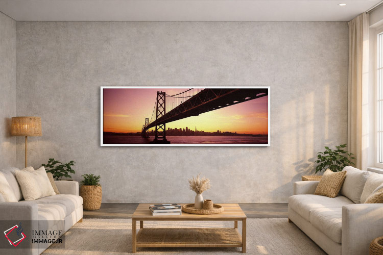 تابلو دکوراتیو San Francisco Bay, San Francisco, California, USA,پل بر… اثر پانورامیک ایمجز - D3W