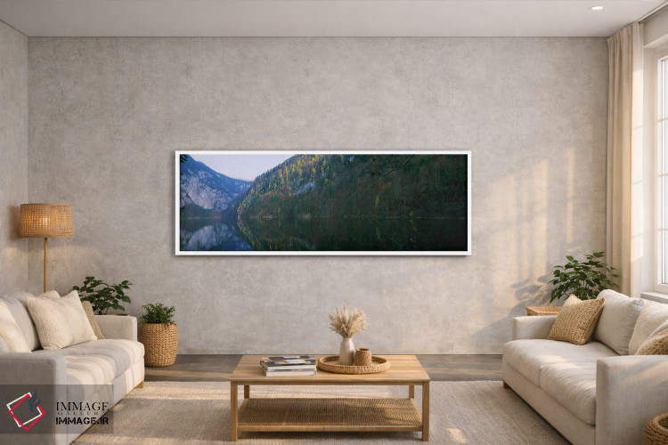 تابلو دکوراتیو Salzkammergut, Austria,دریاچه در مقابل کوه ها، دریاچه ت… اثر پانورامیک ایمجز - D2W
