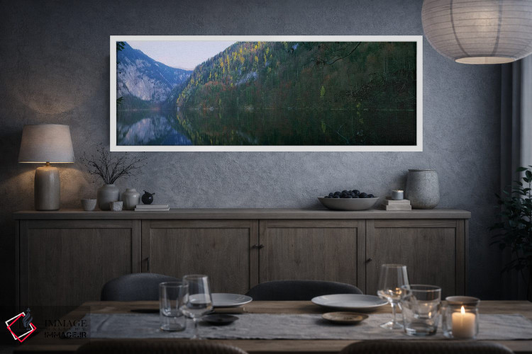تابلو دکوراتیو Salzkammergut, Austria,دریاچه در مقابل کوه ها، دریاچه ت… اثر پانورامیک ایمجز - D3W
