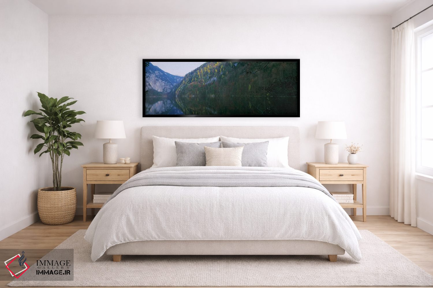 تابلو دکوراتیو Salzkammergut, Austria,دریاچه در مقابل کوه ها، دریاچه ت… اثر پانورامیک ایمجز - D6B