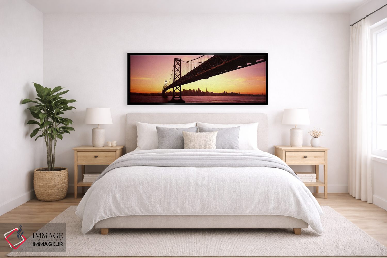 تابلو دکوراتیو San Francisco Bay, San Francisco, California, USA,پل بر… اثر پانورامیک ایمجز - D6B