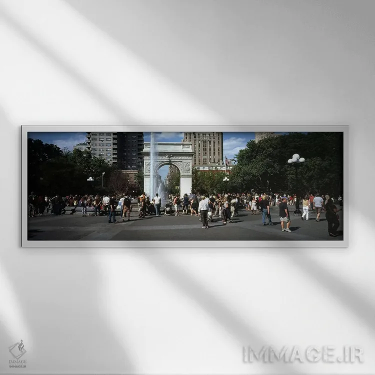 تابلو دکوراتیو Washington Square Park, Manhattan, New York City, New Y… اثر پانورامیک ایمجز - نمای قابدار سفید