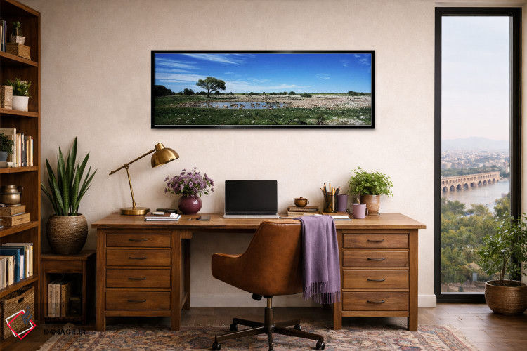 تابلو دکوراتیو Etosha National Park, Kunene Region, Namibia,حیوانات وح… اثر پانورامیک ایمجز - D3B