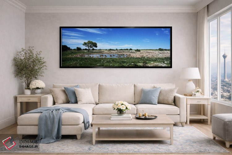 تابلو دکوراتیو Etosha National Park, Kunene Region, Namibia,حیوانات وح… اثر پانورامیک ایمجز - D6B