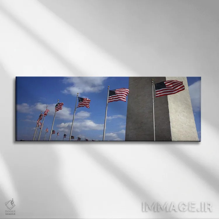 تابلو دکوراتیو Washington Monument, National Mall, Washington, D.C., U… اثر پانورامیک ایمجز - نمای روبهرو روی دیوار
