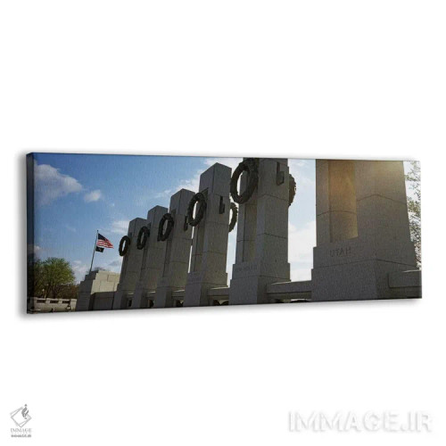 تابلو دکوراتیو National World War II Memorial, Washington DC, USA,ستون… اثر پانورامیک ایمجز - نمای پرسپکتیو محصول