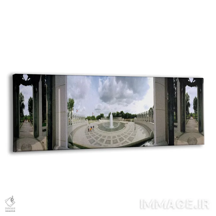تابلو دکوراتیو National World War II Memorial, Washington DC, USA,نمای… اثر پانورامیک ایمجز - نمای پرسپکتیو محصول