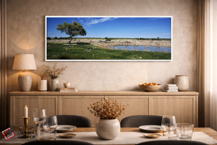 تابلو دکوراتیو Etosha National Park, Kunene Region, Namibia,حیوانات وح… اثر پانورامیک ایمجز - D2W