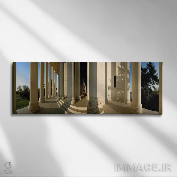 تابلو دکوراتیو Jefferson Memorial, Washington DC, USA,ستون های بنای یا… اثر پانورامیک ایمجز - نمای روبهرو روی دیوار