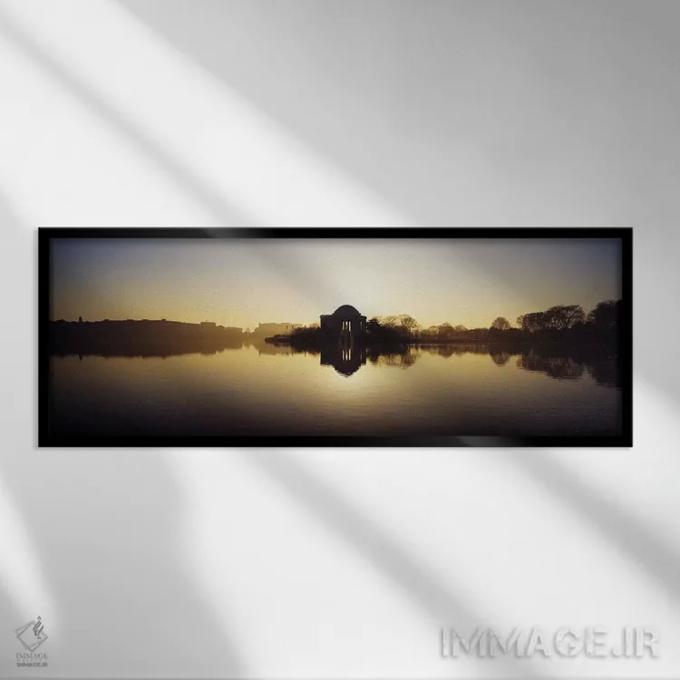 تابلو دکوراتیو Jefferson Memorial, Tidal Basin, Potomac River, Washing… اثر پانورامیک ایمجز - نمای قابدار مشکی