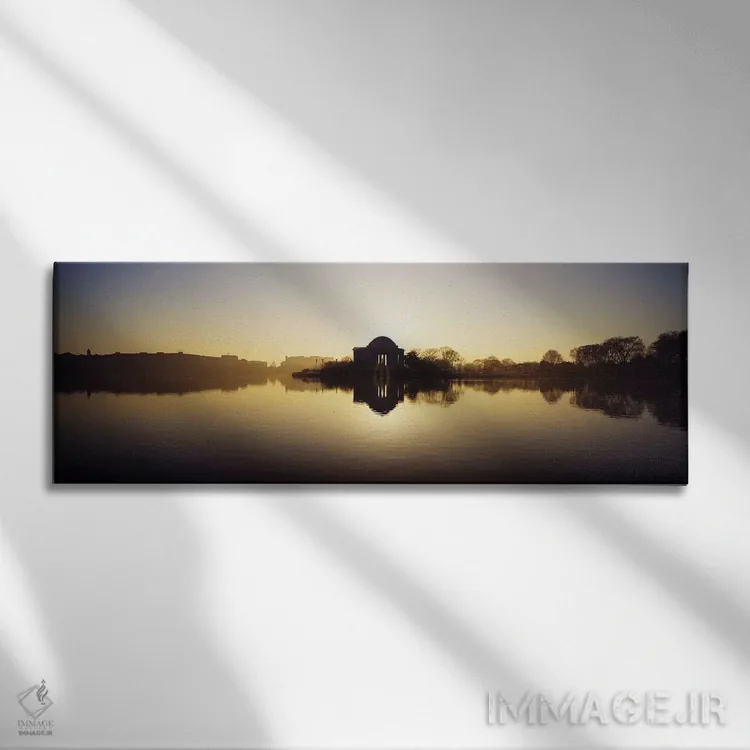 تابلو دکوراتیو Jefferson Memorial, Tidal Basin, Potomac River, Washing… اثر پانورامیک ایمجز - نمای روبهرو روی دیوار