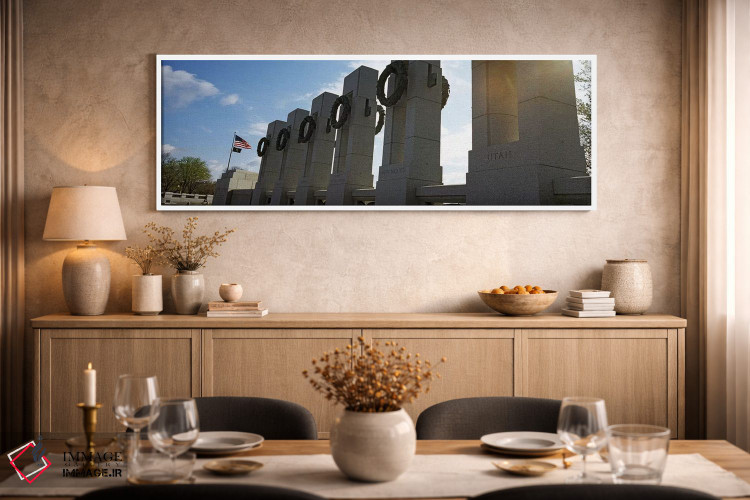 تابلو دکوراتیو National World War II Memorial, Washington DC, USA,ستون… اثر پانورامیک ایمجز - D1W