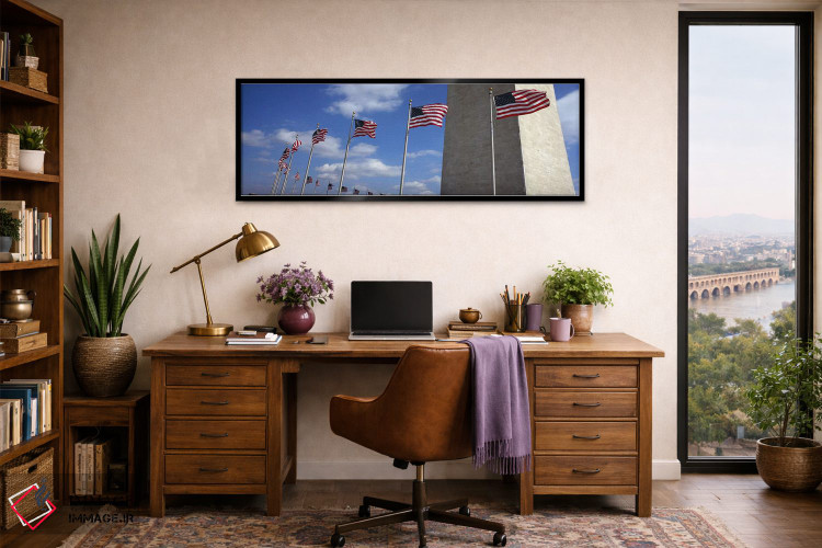 تابلو دکوراتیو Washington Monument, National Mall, Washington, D.C., U… اثر پانورامیک ایمجز - D3B