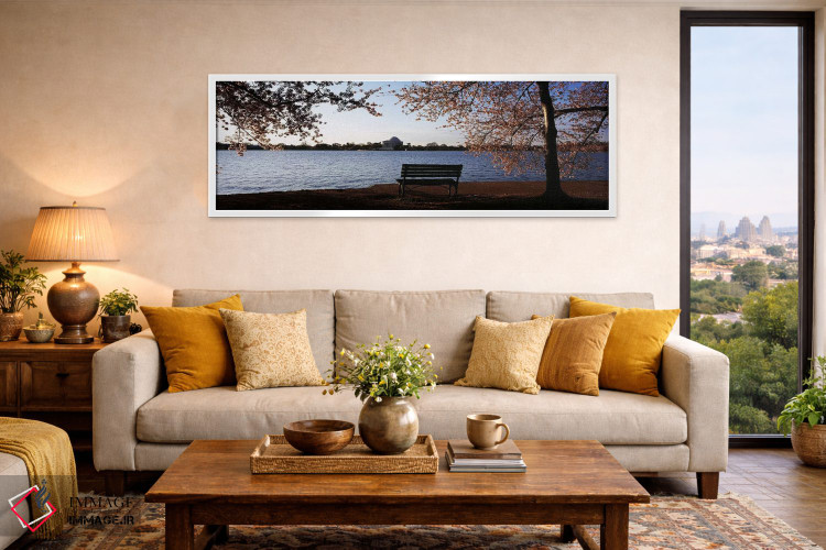 تابلو دکوراتیو Jefferson Memorial, Tidal Basin, Potomac River, Washing… اثر پانورامیک ایمجز - D5W