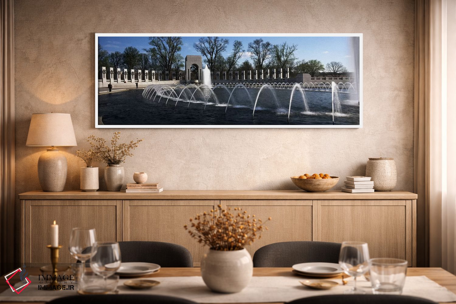 تابلو دکوراتیو National World War II Memorial, Washington DC, USA,فوار… اثر پانورامیک ایمجز - D2W