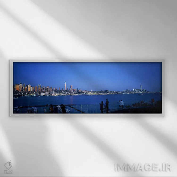 تابلو دکوراتیو New York City, New York State, USA #2,شهر از پارک همیلت… اثر پانورامیک ایمجز - نمای قابدار سفید
