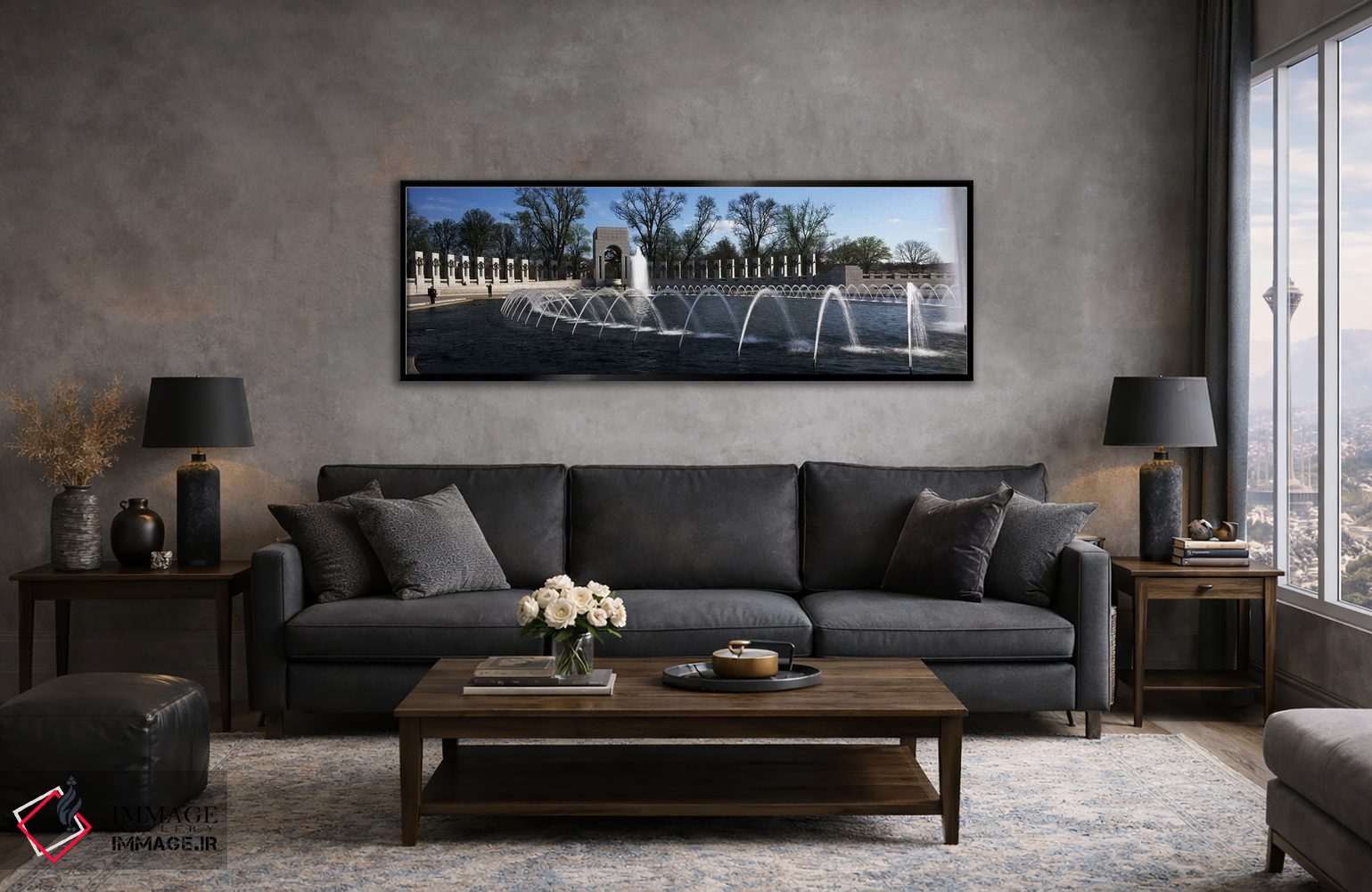 تابلو دکوراتیو National World War II Memorial, Washington DC, USA,فوار… اثر پانورامیک ایمجز - D6B