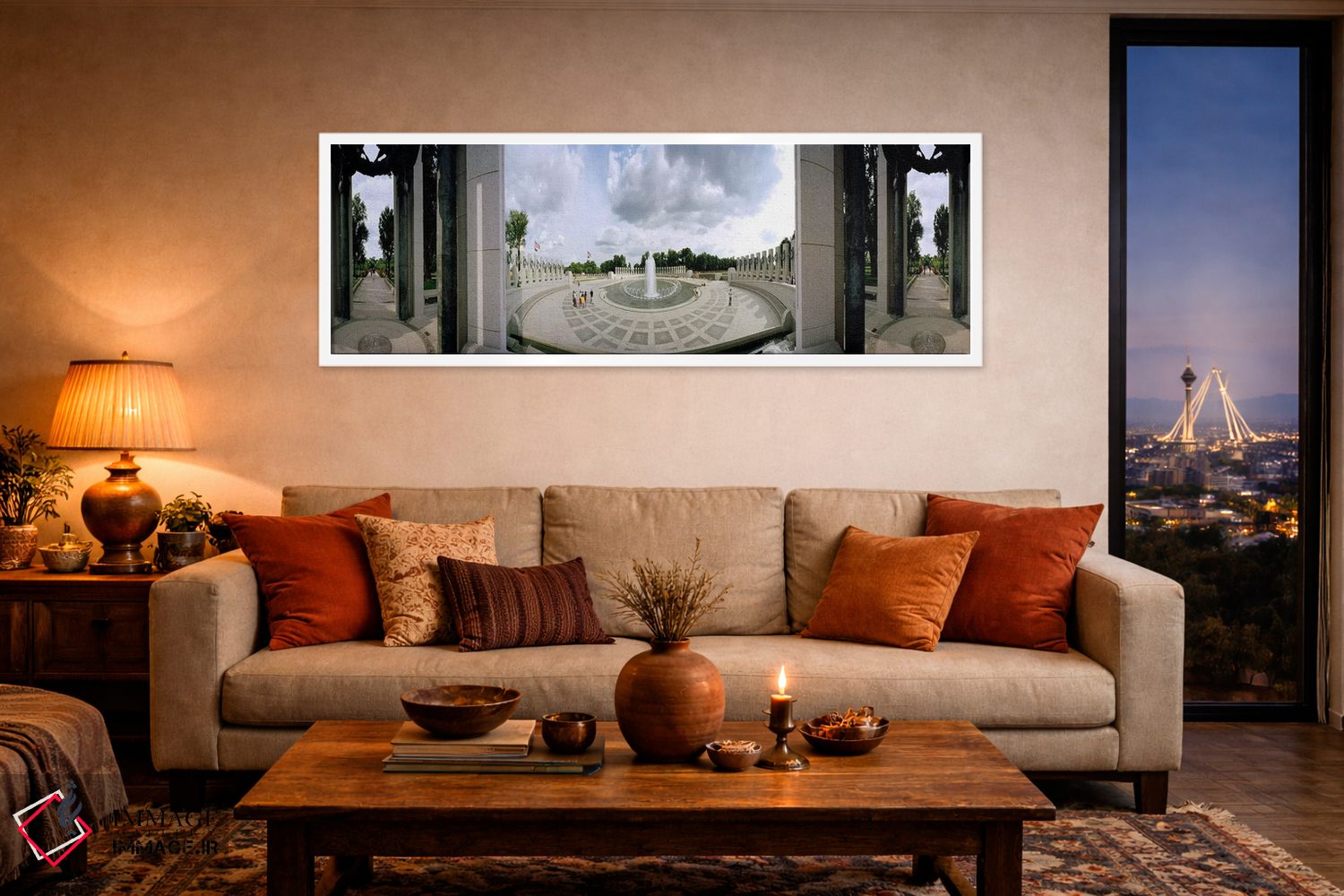 تابلو دکوراتیو National World War II Memorial, Washington DC, USA,نمای… اثر پانورامیک ایمجز - D4W