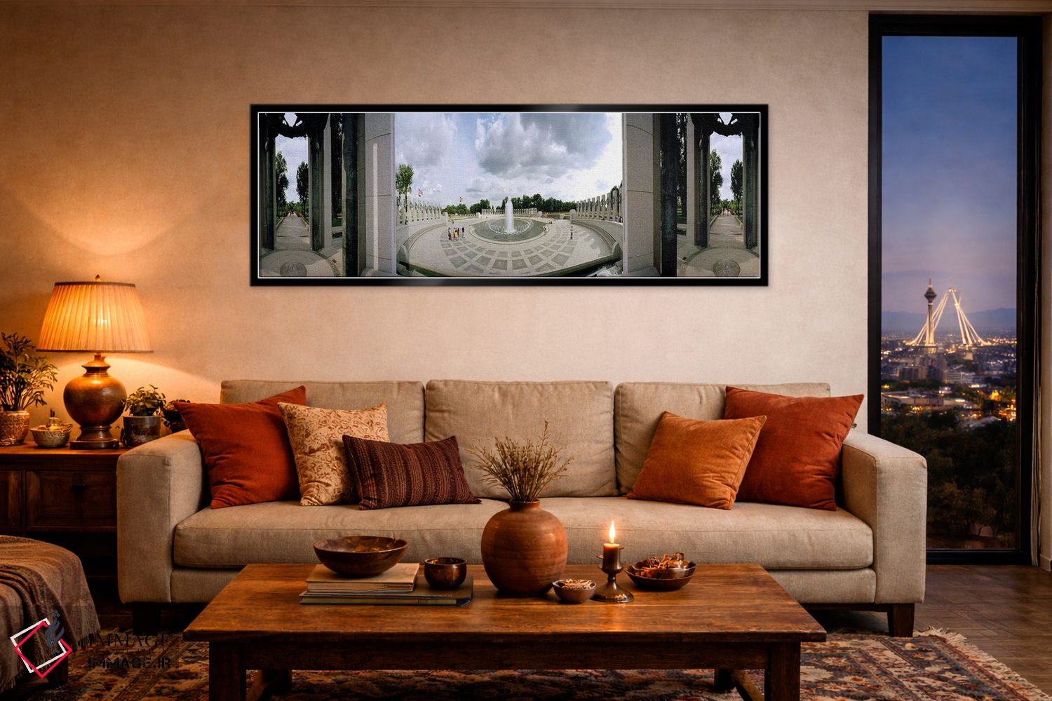 تابلو دکوراتیو National World War II Memorial, Washington DC, USA,نمای… اثر پانورامیک ایمجز - D5B