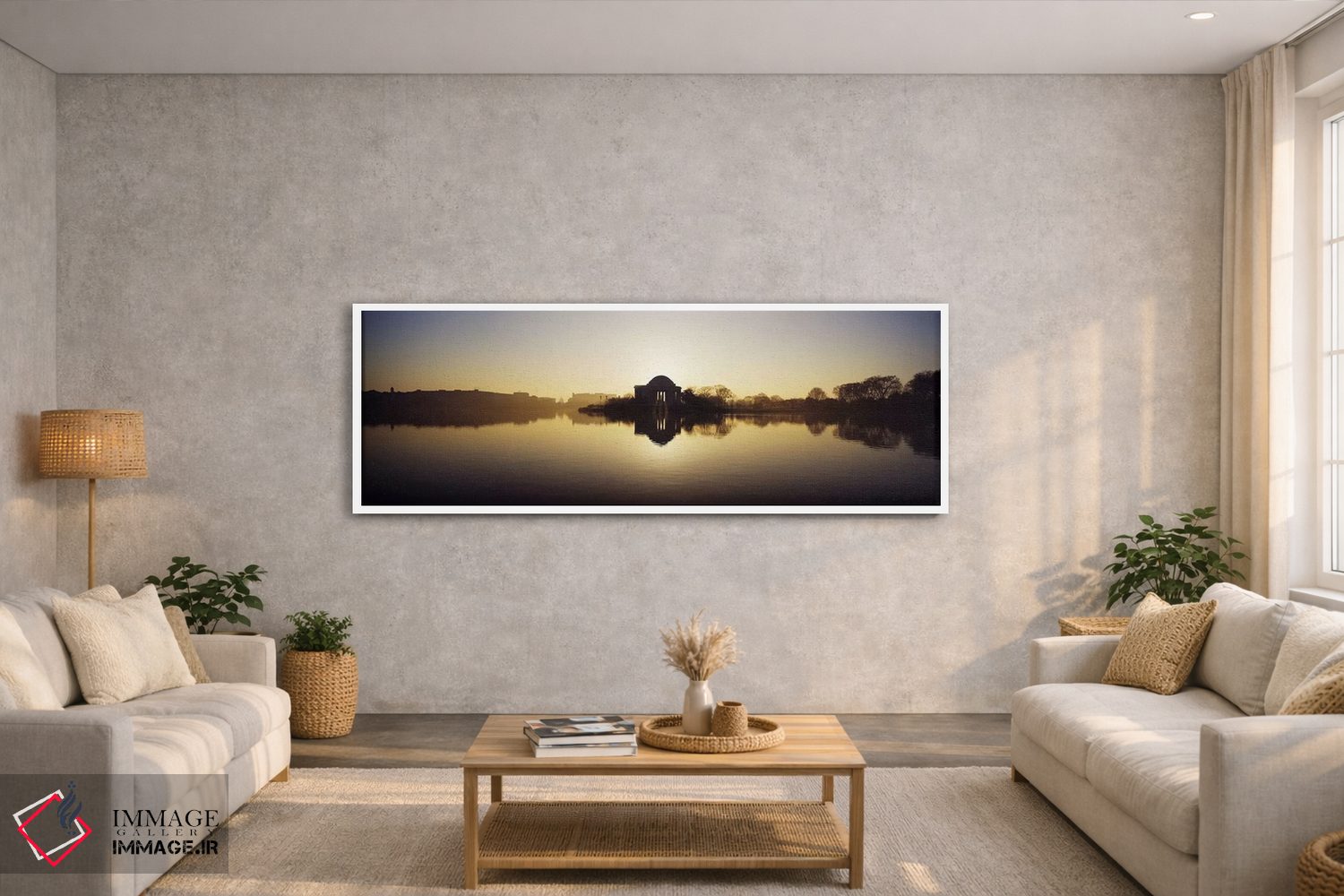 تابلو دکوراتیو Jefferson Memorial, Tidal Basin, Potomac River, Washing… اثر پانورامیک ایمجز - D3W