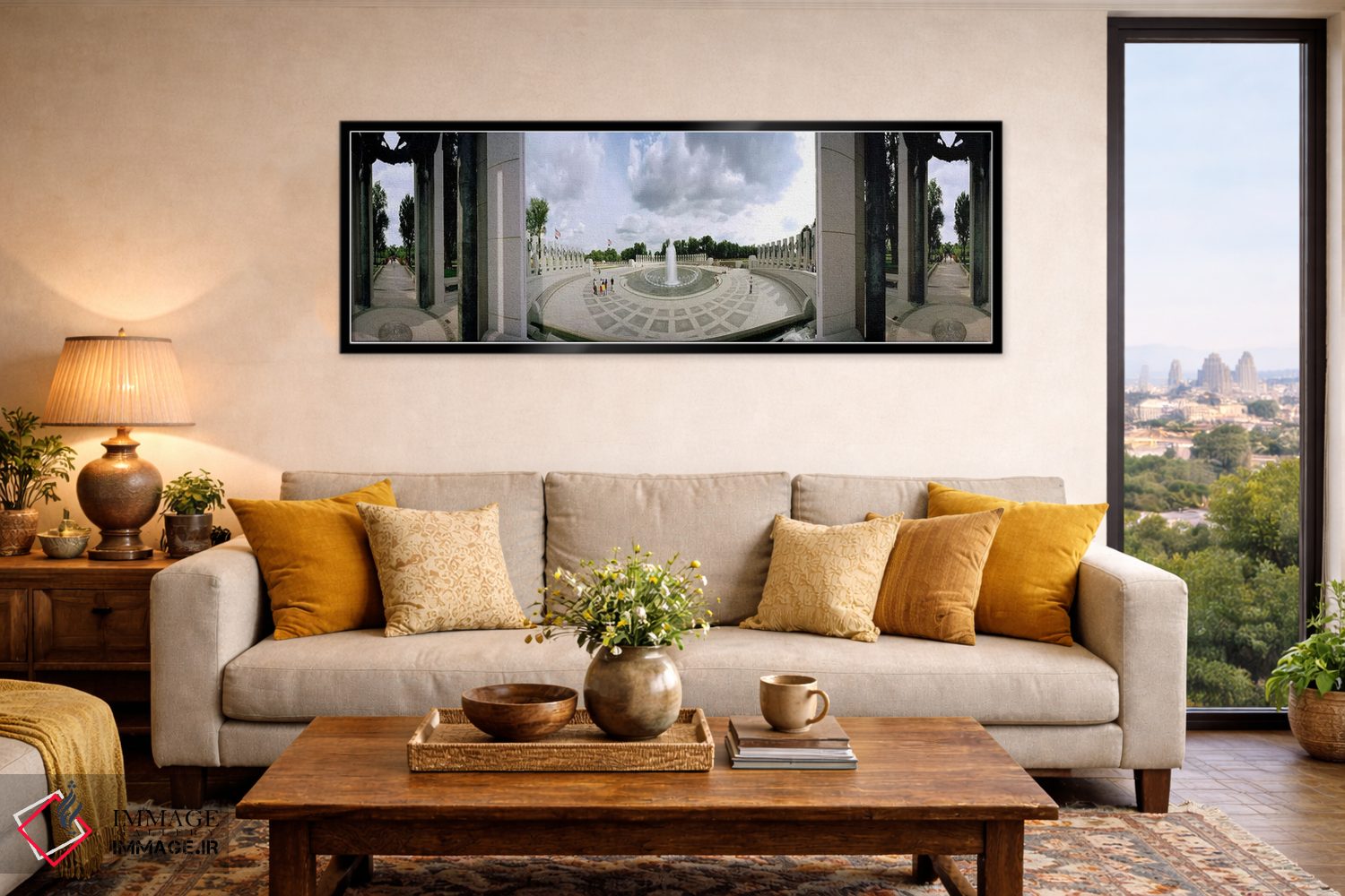 تابلو دکوراتیو National World War II Memorial, Washington DC, USA,نمای… اثر پانورامیک ایمجز - D6B