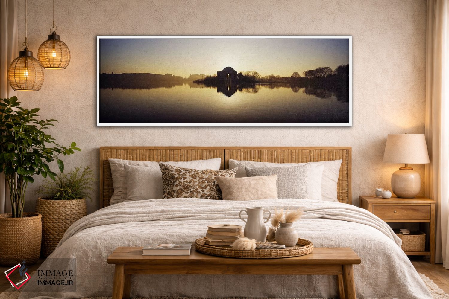 تابلو دکوراتیو Jefferson Memorial, Tidal Basin, Potomac River, Washing… اثر پانورامیک ایمجز - D5W