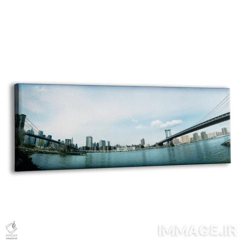 تابلو دکوراتیو Brooklyn bridge, Manhattan Bridge, East River, Brooklyn… اثر پانورامیک ایمجز - نمای پرسپکتیو محصول