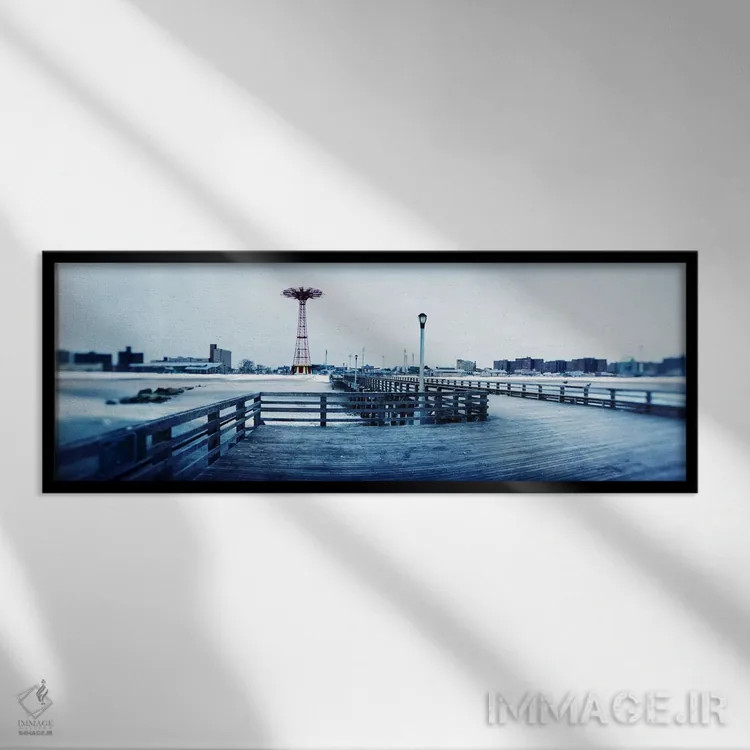 تابلو دکوراتیو Coney Island, Brooklyn, New York City, New York State… اثر پانورامیک ایمجز - نمای قابدار مشکی