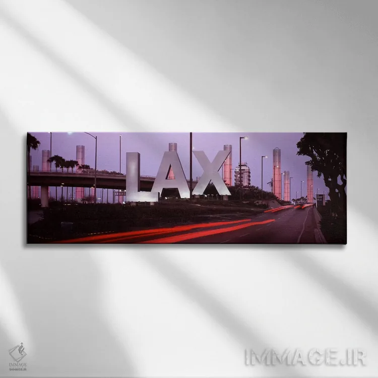 تابلو دکوراتیو Los Angeles International Airport, Los Angeles, Los Ang… اثر پانورامیک ایمجز - نمای روبهرو روی دیوار