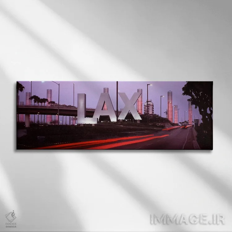 تابلو دکوراتیو Los Angeles International Airport, Los Angeles, Los Ang… اثر پانورامیک ایمجز - نمای روبهرو روی دیوار