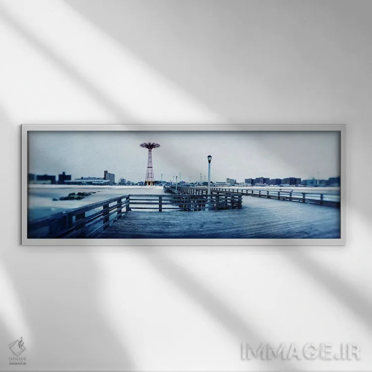 تابلو دکوراتیو Coney Island, Brooklyn, New York City, New York State… اثر پانورامیک ایمجز - نمای قابدار سفید