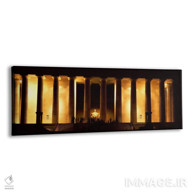 تابلو دکوراتیو Lincoln Memorial, Washington DC, USA,مجسمه آبراهام لینک… اثر پانورامیک ایمجز - نمای پرسپکتیو محصول