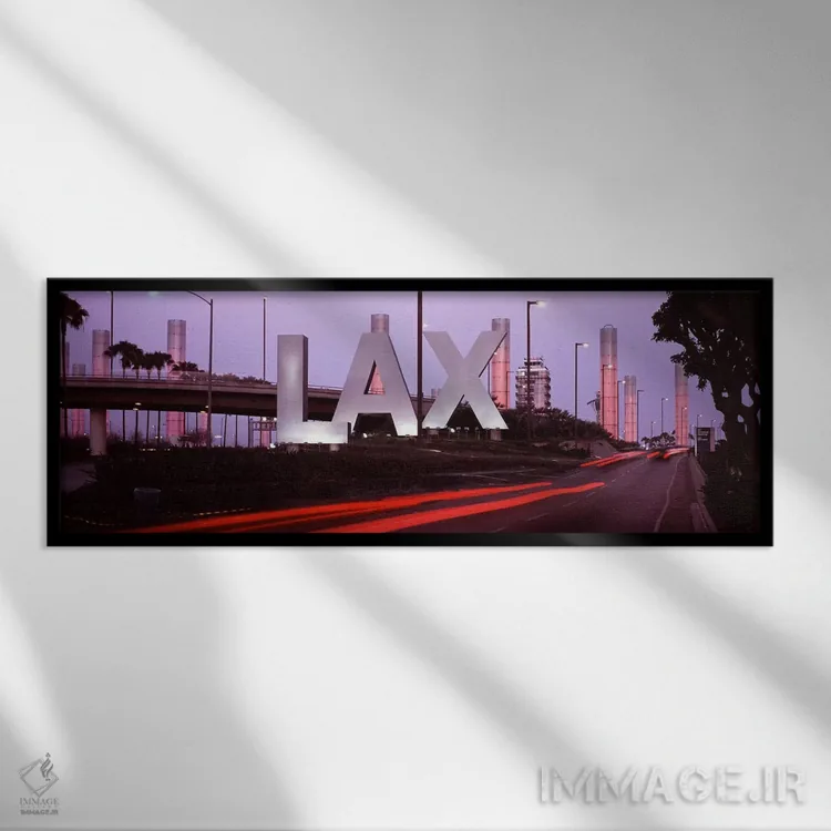 تابلو دکوراتیو Los Angeles International Airport, Los Angeles, Los Ang… اثر پانورامیک ایمجز - نمای قابدار مشکی