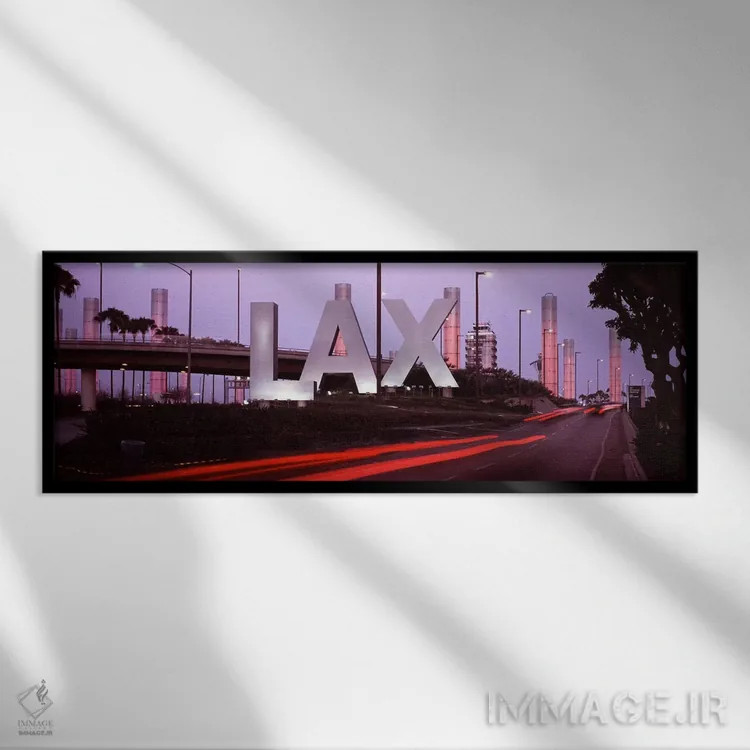 تابلو دکوراتیو Los Angeles International Airport, Los Angeles, Los Ang… اثر پانورامیک ایمجز - نمای قابدار مشکی