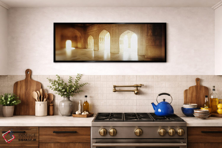 تابلو دکوراتیو Agra Fort, Agra, Uttar Pradesh, India,فضای داخلی تالار… اثر پانورامیک ایمجز - D3B