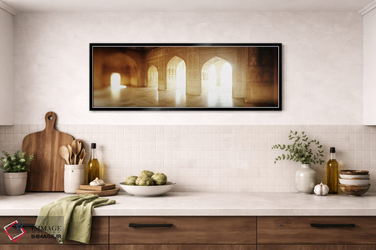 تابلو دکوراتیو Agra Fort, Agra, Uttar Pradesh, India,فضای داخلی تالار… اثر پانورامیک ایمجز - D4B