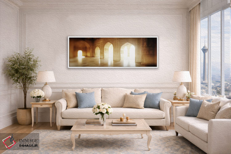 تابلو دکوراتیو Agra Fort, Agra, Uttar Pradesh, India,فضای داخلی تالار… اثر پانورامیک ایمجز - D6W