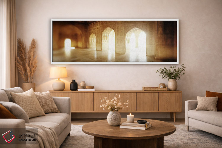 تابلو دکوراتیو Agra Fort, Agra, Uttar Pradesh, India,فضای داخلی تالار… اثر پانورامیک ایمجز - D5W